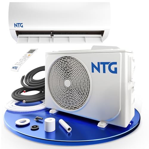 NTG Split Klimaanlage Set 12000 BTU (3,5 kW) Belüftungssystem mit Heizfunktion, WiFi & App, Kühlen & Heizen A++ Kältemittel R32 & Fernbedienung |...