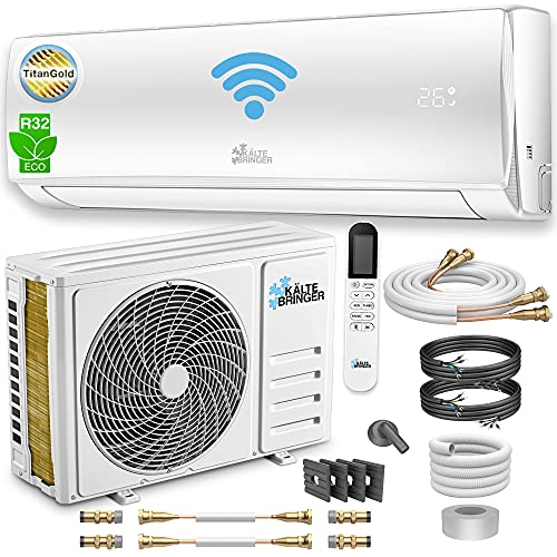 Kältebringer Split Klimaanlage Quick Connect - 12000 BTU - Inverter Klimagerät mit Heizfunktion, WiFi und App - bis 55qm - sehr leise - Komplett...