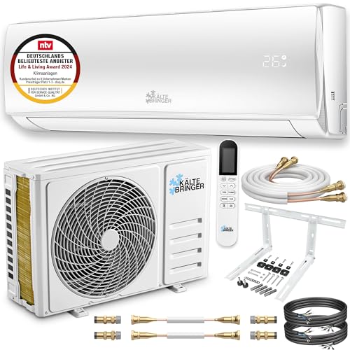 Kältebringer Split Klimaanlage Quick Connect - 18000 BTU - Inverter Klimagerät mit Heizfunktion, WiFi und App - bis 91qm - sehr leise - Komplett...
