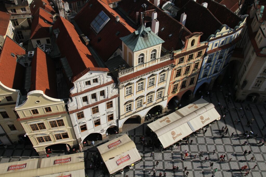 buildings, prague, czech